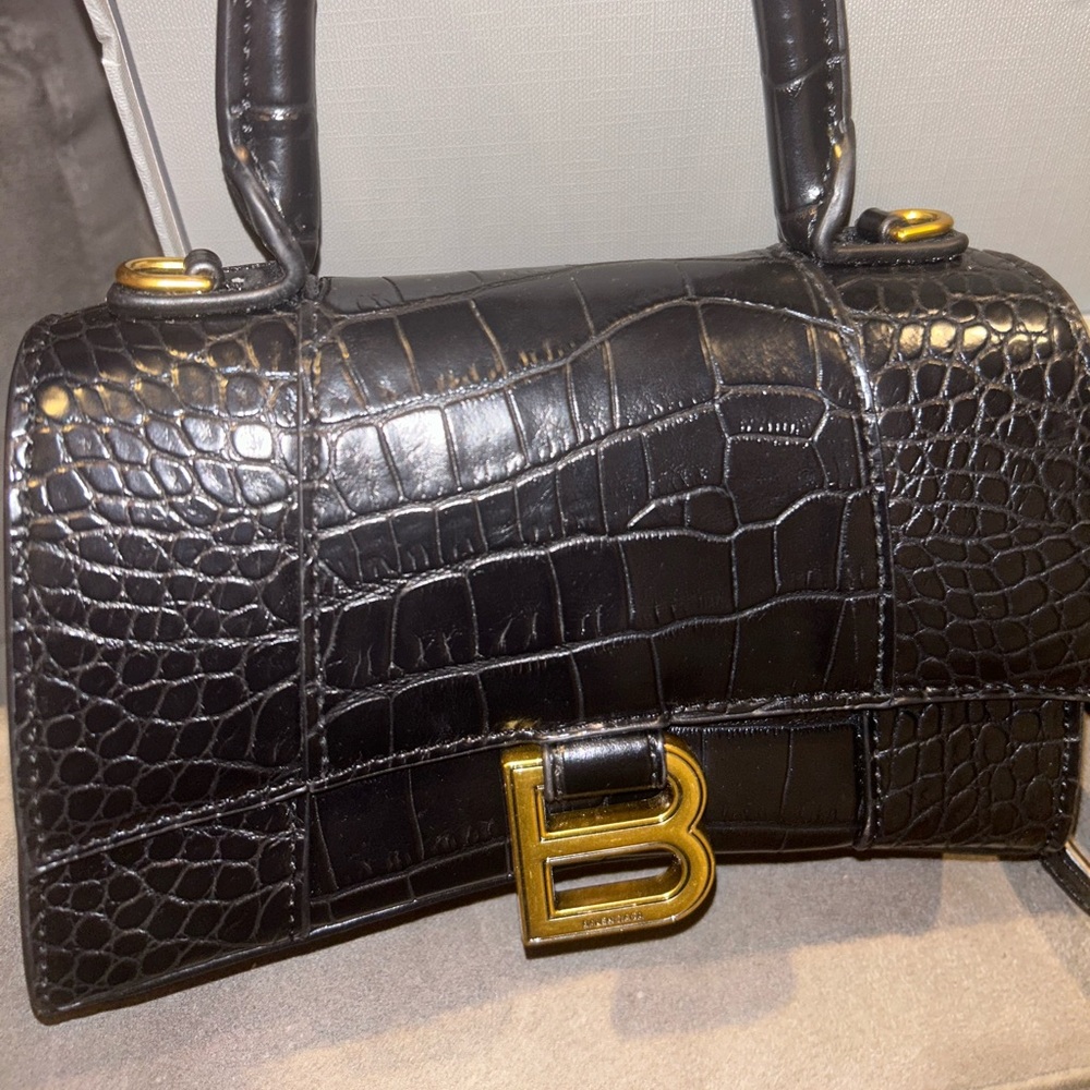 Hourglass Balenciaga Black Bag - Picture 12 of 16